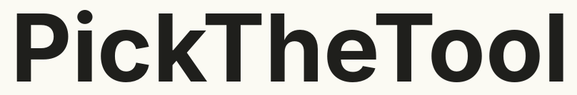 PickTheTool - Independent neutral pickers for digital tools